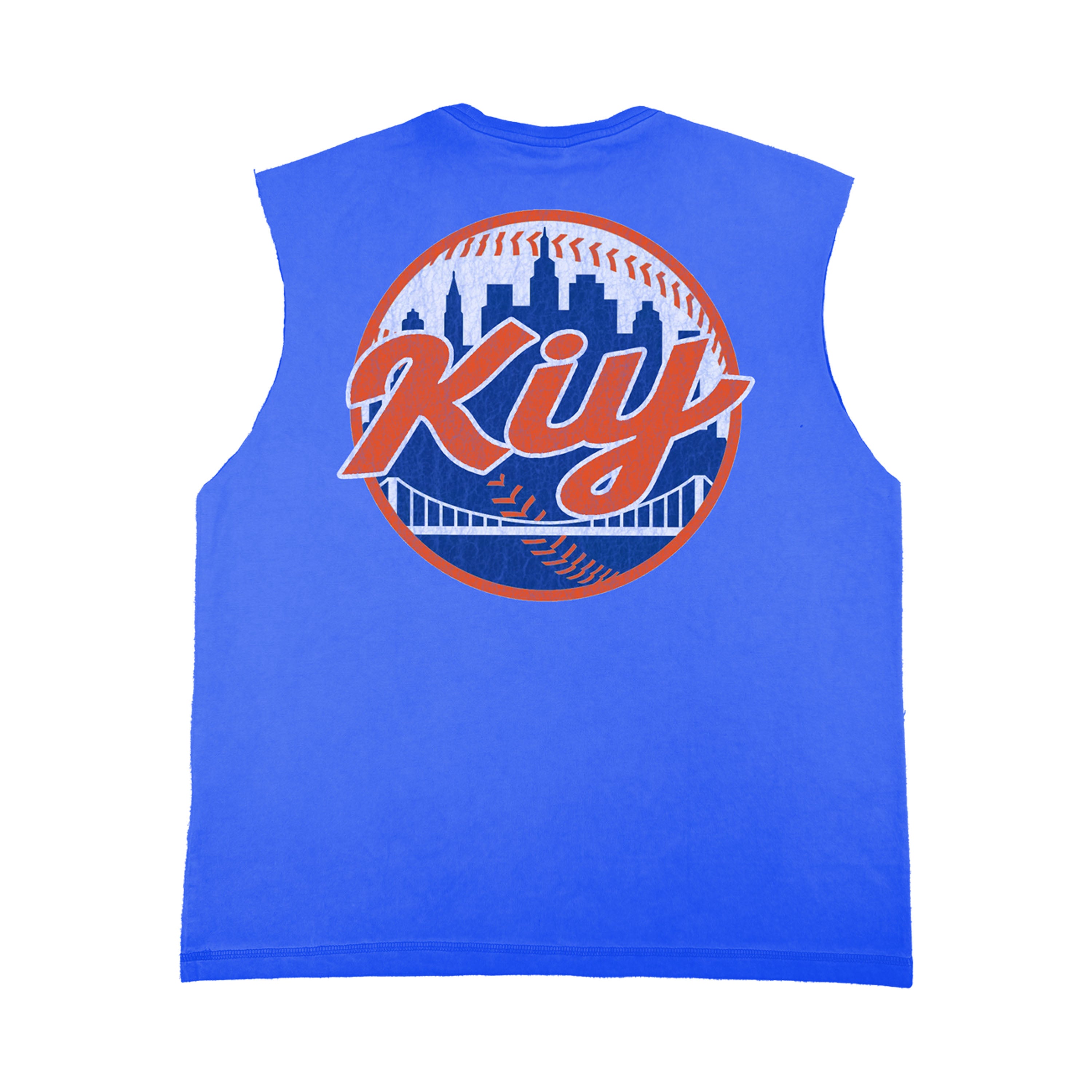 Kiy Studios "NYC" Blue Sleeveless Shirt