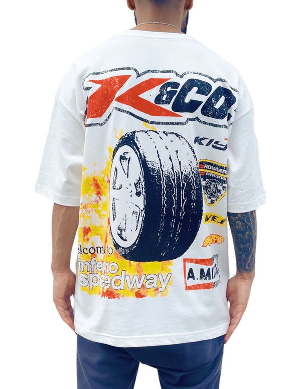 KIY STUDIOS "K&CO" WHITE T-SHIRT