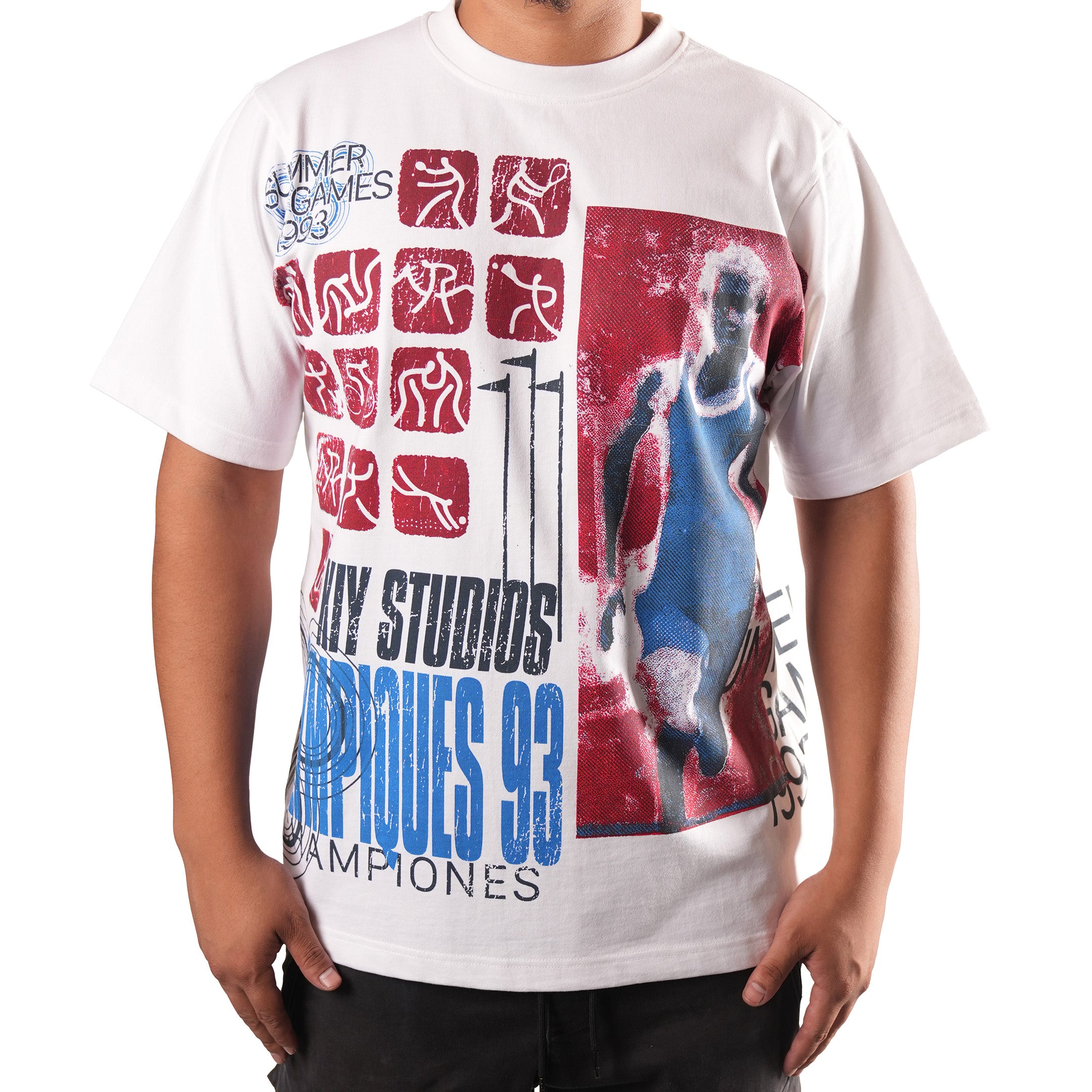 KIY STUDIOS "93' SPRINTERS" White T-Shirt