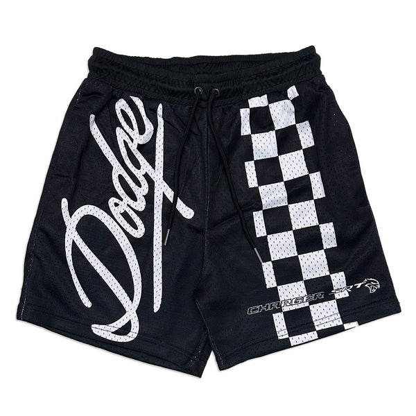 KIY STUDIOS X DODGE "LAST LAP" Black Shorts