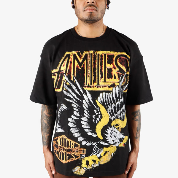 KIY STUDIOS "RIDE A.MILES" BLACK T-SHIRT