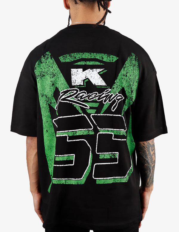 KIY STUDIOS x Kiy.Tech "K RACING 55" Black T-Shirt