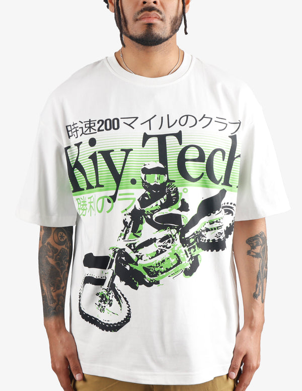 KIY STUDIOS "TECH MOTO" T-SHIRT Green/Blue