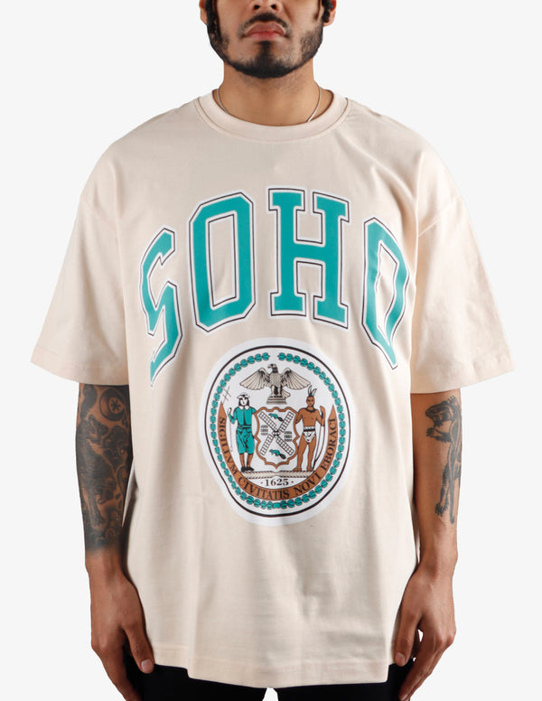 KIY STUDIOS "SOHO" CREAM T-SHIRT
