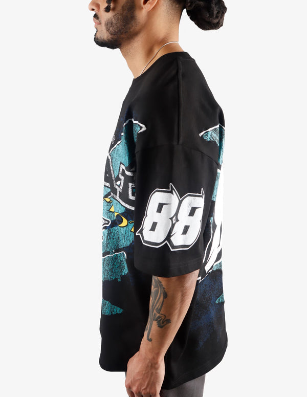 KIY STUDIOS X TRIAL AND ERROR "MX WING" BLACK T-SHIRT