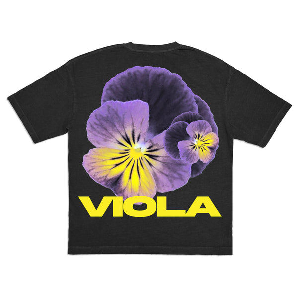 KIY STUDIOS x VIOLA "FEATURE PRESENTATION" BLACK T-SHIRT