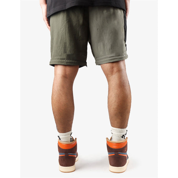 KIY STUDIOS "HYBRID UTILITY" OLIVE MIX CONVERTIBLE PANT
