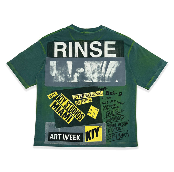 Kiy Studios "ART RINSE" Green Kiy®Dye T-Shirt