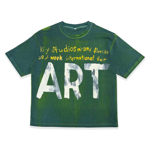 Kiy Studios "ART RINSE" Green Kiy®Dye T-Shirt