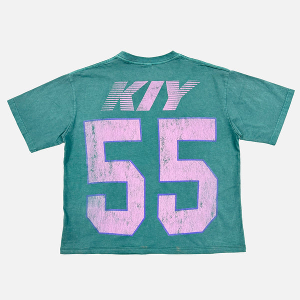 Kiy Studios "4TH SEASON" Pigment Sage Cropped T-Shirt