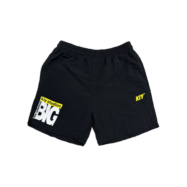 Kiy Studios x Notorious B.I.G. "THE NOTORIOUS" Black Shorts