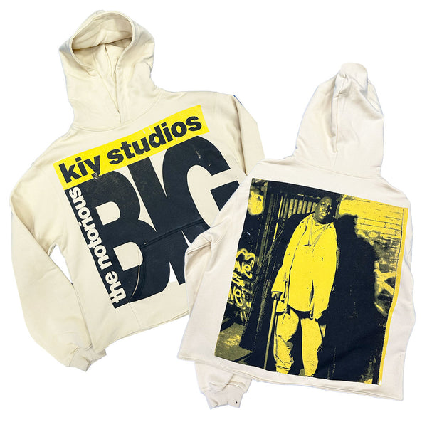 Kiy Studios x Notorious B.I.G. "THE NOTORIOUS" Cream Hoodie