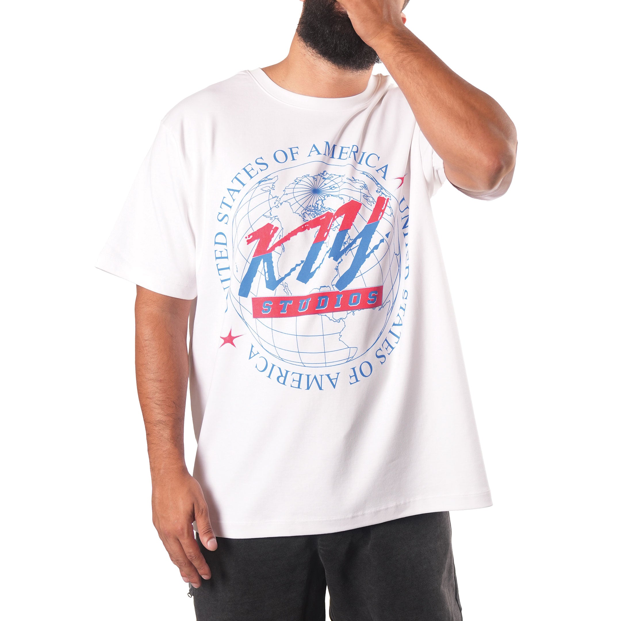 KIY STUDIOS "NORTH AMERICAN GAMES" White Tee