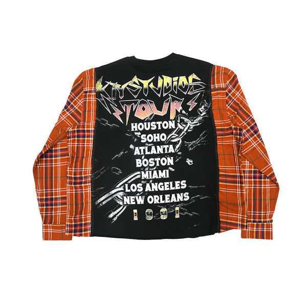 Kiy Studios "SCORPION" Cut & Sew L/S Flannel Tee