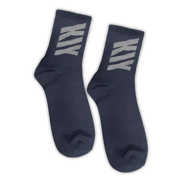 Kiy Studios - Tonal Socks (Mid) - Navy