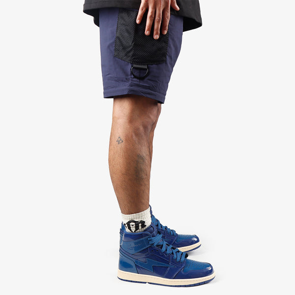 KIY STUDIOS "HYBRID UTILITY" NAVY CONVERTIBLE PANT
