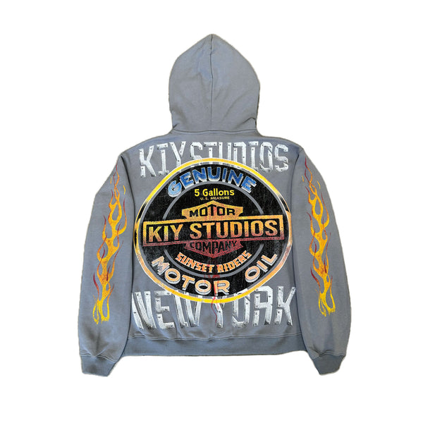 Kiy Studios "NY REBELS" Charcoal Hoodie