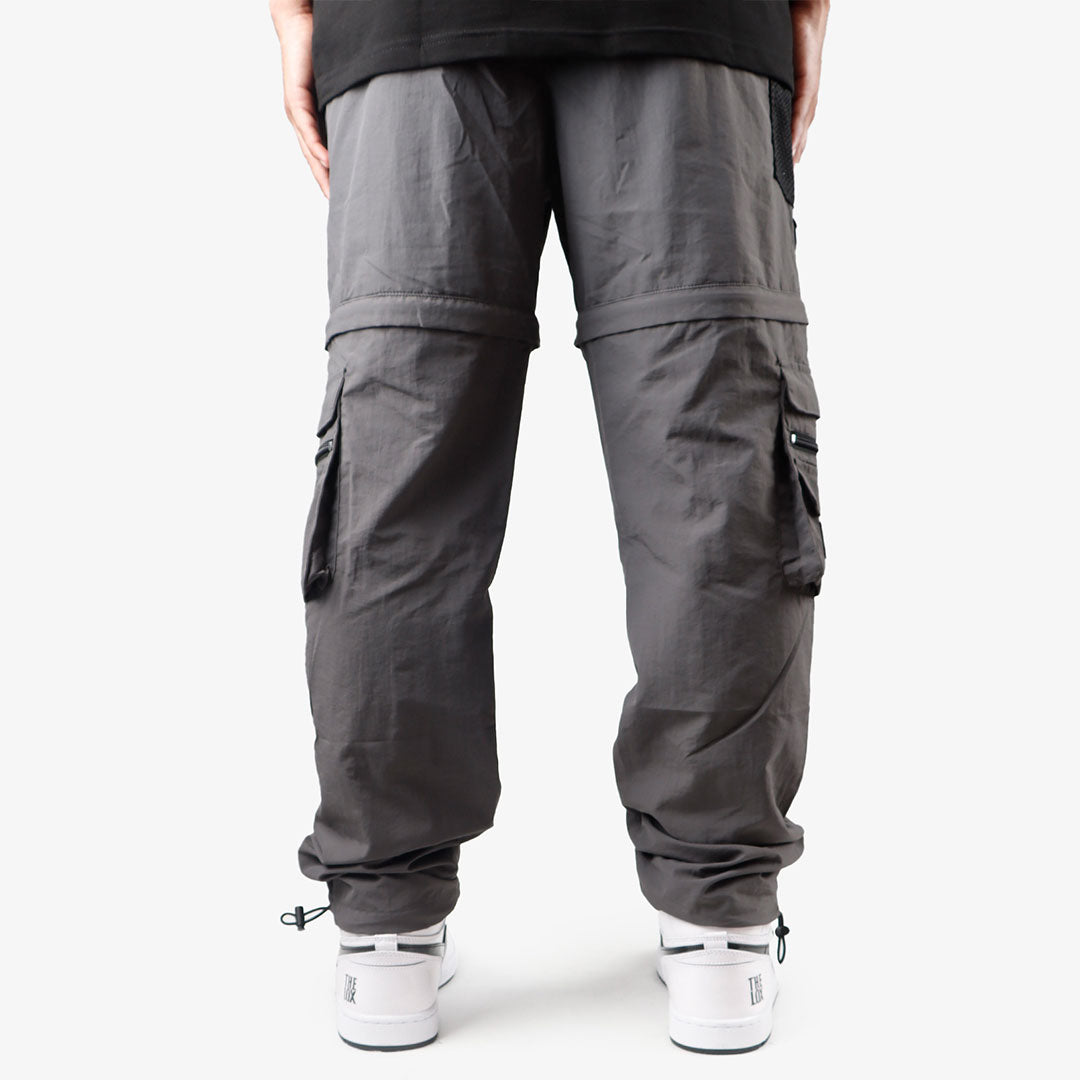 KIY STUDIOS "HYBRID UTILITY" SMOKE CONVERTIBLE PANT