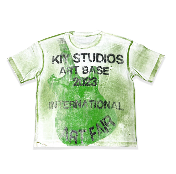Kiy Studios "INTERNATIONAL ART FAIR" Green Kiy®Dye T-Shirt