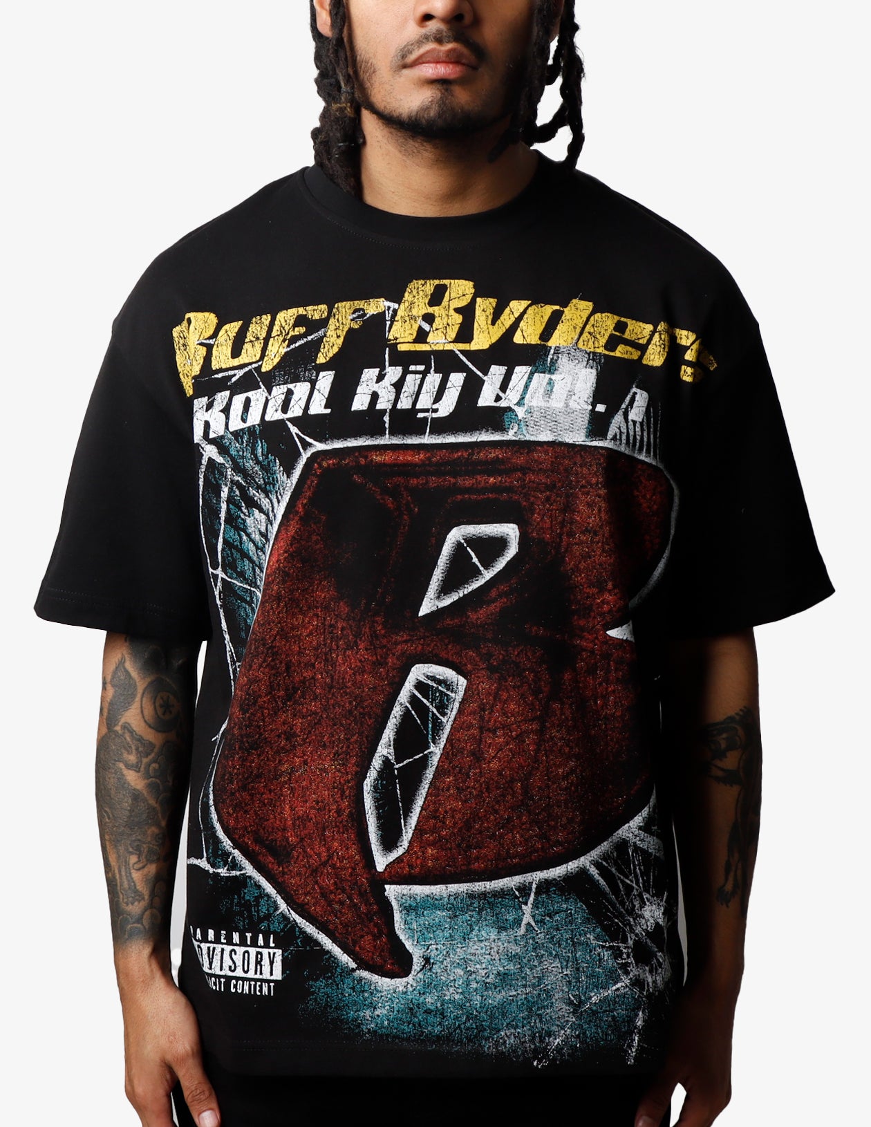 KIY STUDIOS X RUFF RYDERS "KOOL KIY VOL.1" BLACK T-SHIRT