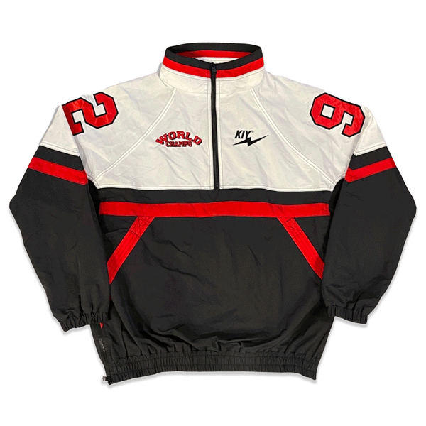 Kiy Studios "WINDY CITY WORLD CHAMP" 1/2 Zip Windbreaker