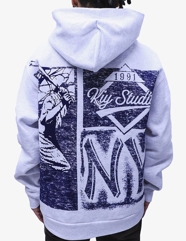 Kiy Studios "BATTER'S EYE" Hoody Ash Grey