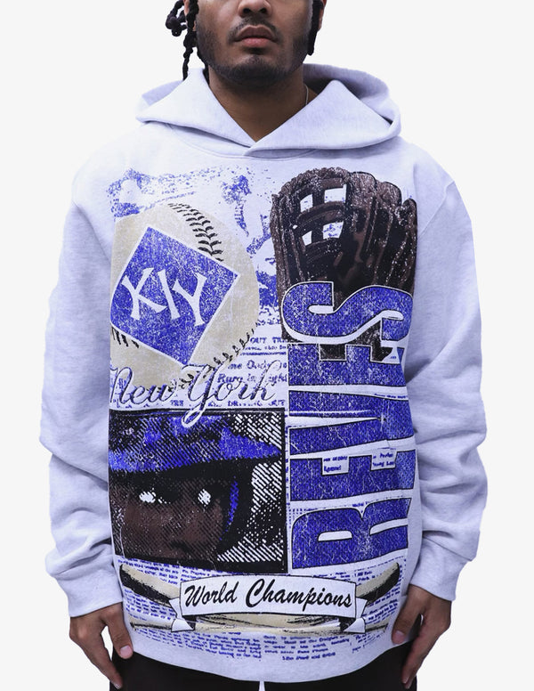 Kiy Studios "BATTER'S EYE" Hoody Ash Grey