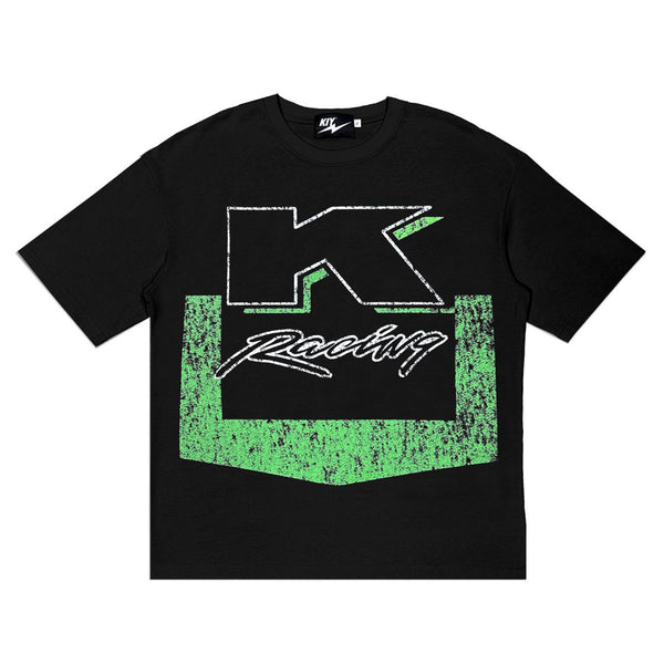 KIY STUDIOS x Kiy.Tech "K RACING 55" Black T-Shirt